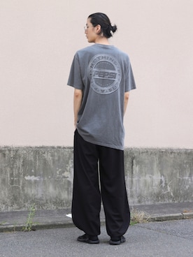 「TROVE（トローヴ）のアイテム（パンツ）」を使った、Ryoさん（メンズ・186cm）の夏コーディネート