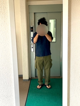 「m47」｜「アイテム（スウェット）」を使った、ビックバンベイダーさん（メンズ・176cm）の秋コーディネート