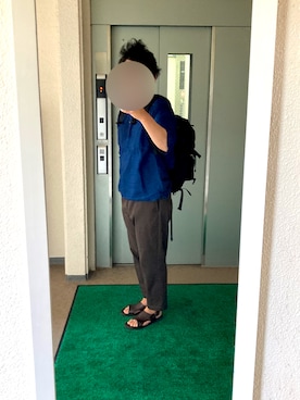 「bach（バッハ）のアイテム」を使った、ビックバンベイダーさん（メンズ・176cm）の夏コーディネート