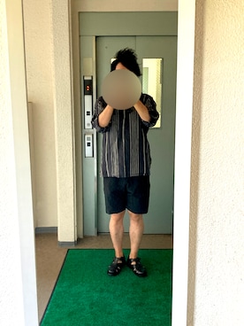「weac.（ウィークス）のアイテム」を使った、ビックバンベイダーさん（メンズ・176cm）の夏コーディネート