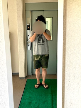 「weac.（ウィークス）のアイテム」を使った、ビックバンベイダーさん（メンズ・176cm）の夏コーディネート