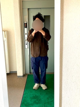 「blueover（ブルーオーバー）のアイテム」を使った、ビックバンベイダーさん（メンズ・176cm）の春コーディネート