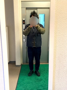 「weac.（ウィークス）のアイテム」を使った、ビックバンベイダーさん（メンズ・176cm）の冬コーディネート