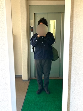 「MIS（エムアイエス）のアイテム（エコバッグ/サブバッグ）」を使った、ビックバンベイダーさん（メンズ・176cm）の秋コーディネート