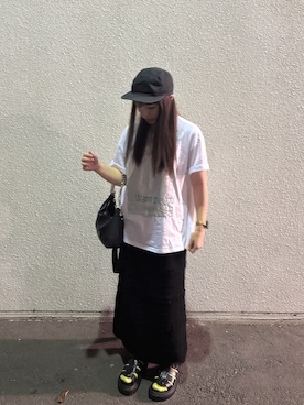 「Supreme （シュプリーム）のアイテム」を使った、おっしぃちゃんさん（レディース・153cm）の秋コーディネート