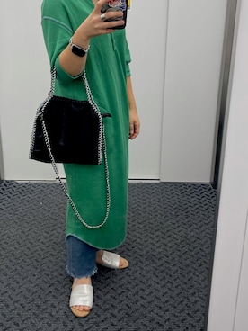「SHEL’TTER（シェルター）のアイテム（ワンピース/ドレス）」を使った、かみでちゃんさん（レディース・153cm）の秋コーディネート