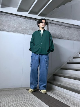 「re_k by JUNRED（レクバイジュンレッド）のアイテム（パンツ）」を使った、so-ta_さん（メンズ・174cm）の春コーディネート