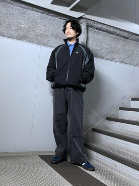 「re_k by JUNRED（レクバイジュンレッド）のアイテム（ナイロンジャケット）」を使った、so-ta_さん（メンズ・174cm）の冬コーディネート