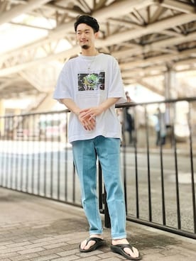 「JUNRED（ジュンレッド）のアイテム（リング）」を使った、so-ta_さん（メンズ・174cm）の夏コーディネート