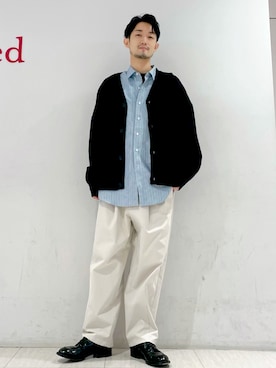 「JUNRED（ジュンレッド）のアイテム（チノパンツ）」を使った、so-ta_さん（メンズ・174cm）の秋コーディネート