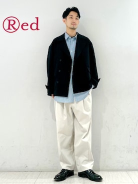 「JUNRED（ジュンレッド）のアイテム（チノパンツ）」を使った、so-ta_さん（メンズ・174cm）の秋コーディネート