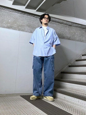 「re_k by JUNRED（レクバイジュンレッド）のアイテム（パンツ）」を使った、so-ta_さん（メンズ・174cm）の春コーディネート