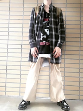 「alex streeter（アレックスストリーター）のアイテム」を使った、cogemaruさん（メンズ・168cm）の夏コーディネート