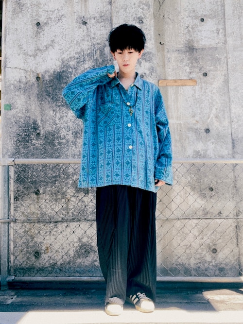 Lui's（ルイス）の「ストライプワイドパンツ（その他パンツ）」 - WEAR