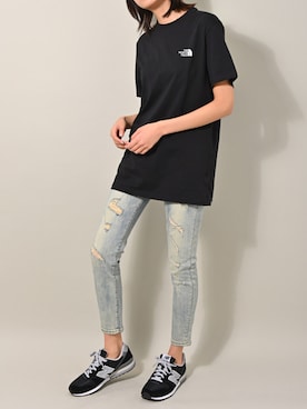 「ノースフェイス」｜ROCKSTE【公式アカウント】さん（レディース・171cm）の夏コーディネート