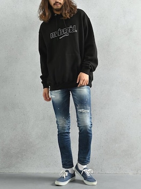 「アイテム（レッグウェア）」を使った、ROCKSTE【公式アカウント】さん（メンズ・185cm）の秋コーディネート