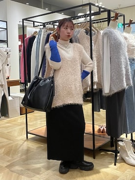 「アイテム（ブーツ）」を使った、Himeさん（レディース・158cm・20代）の冬コーディネート