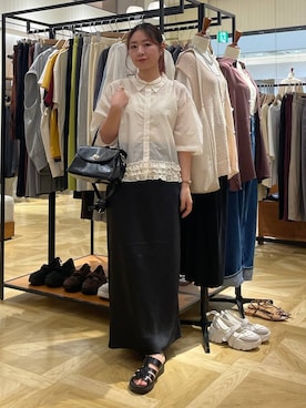「アイテム（チョーカー）」を使った、Himeさん（レディース・158cm・20代）の夏コーディネート