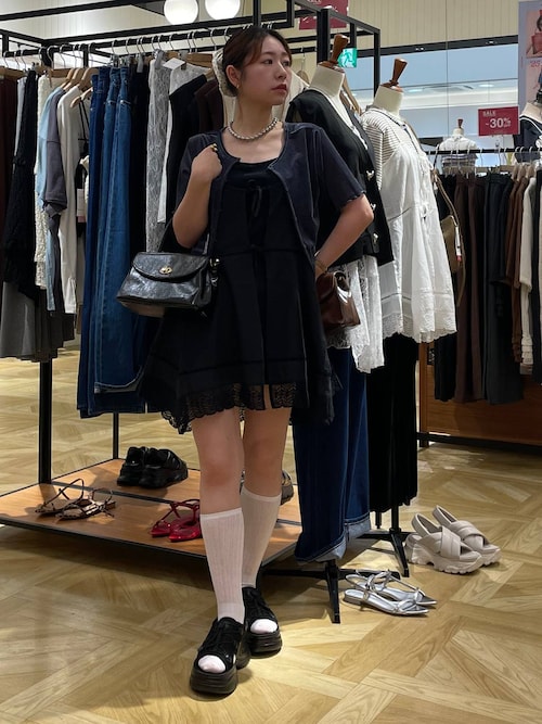 LOWRYSFARM 2WAYコットンレースミニワンピース LOWRYS FARM｜2WAYコットンレースミニワンピース | Rakuten