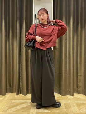 「アイテム（スウェット）」を使った、Himeさん（レディース・158cm・20代）の冬コーディネート
