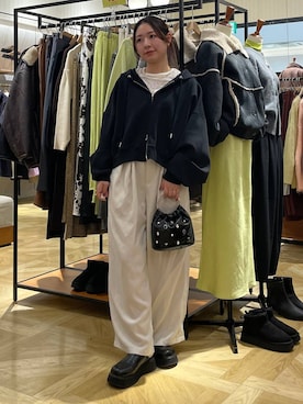 「アイテム（チョーカー）」を使った、Himeさん（レディース・158cm・20代）の冬コーディネート