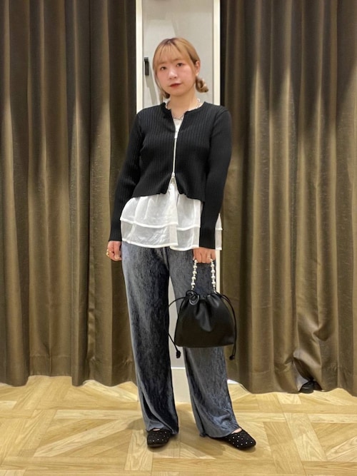 ローリーズファーム＊シャイニーベロアパンツ LOWRYS FARM パンツ シャイニーベロアパンツ 136328 レディース