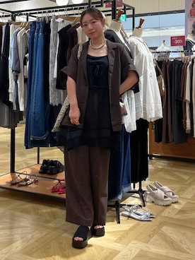 「アイテム（トートバッグ）」を使った、Himeさん（レディース・158cm・20代）の夏コーディネート