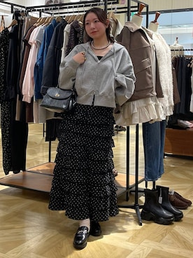 「アイテム（タンクトップ）」を使った、Himeさん（レディース・158cm・20代）の秋コーディネート