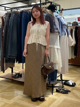 「アイテム（チョーカー）」を使った、Himeさん（レディース・158cm・20代）の夏コーディネート
