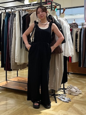 「アイテム（オールインワン・サロペット）」を使った、Himeさん（レディース・158cm・20代）の夏コーディネート