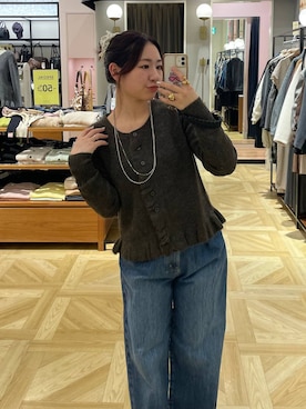 「アイテム（リング）」を使った、Himeさん（レディース・158cm）の秋コーディネート