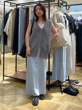「アイテム（ベスト）」を使った、Himeさん（レディース・158cm・20代）の秋コーディネート