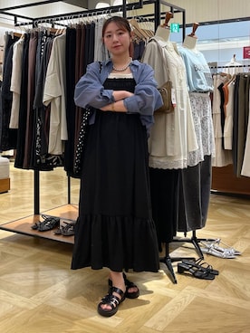 「アイテム（タンクトップ）」を使った、Himeさん（レディース・158cm）の夏コーディネート