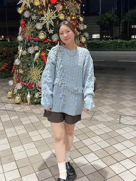 「アイテム（サンダル）」を使った、Himeさん（レディース・158cm・20代）の秋コーディネート