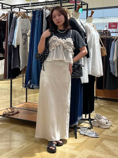 新品　未使用　タグ付き　ローリーズファーム　フリルビスチェ　ブラック　FREE LOWRYS FARM｜フリルビスチェ | Rakuten Fashion(楽天