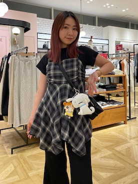 「アイテム（エコバッグ/サブバッグ）」を使った、Himeさん（レディース・158cm・20代）の夏コーディネート