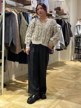 「アイテム（サンダル）」を使った、Himeさん（レディース・158cm・20代）の冬コーディネート