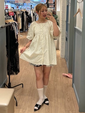 「アイテム（ソックス/靴下）」を使った、Himeさん（レディース・158cm）の秋コーディネート