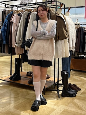 「アイテム（チョーカー）」を使った、Himeさん（レディース・158cm・20代）の秋コーディネート