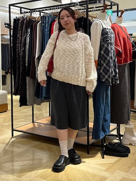 「アイテム（サンダル）」を使った、Himeさん（レディース・158cm・20代）の冬コーディネート