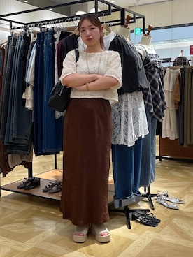「アイテム（ボストンバッグ）」を使った、Himeさん（レディース・158cm・20代）の夏コーディネート