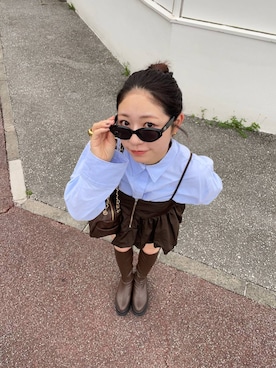 「アイテム（キャミソール）」を使った、Himeさん（レディース・158cm）の冬コーディネート