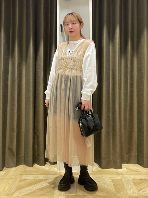 mi-tan0619ページ セール】2WAYチュールノースリワンピース 139991（ワンピース