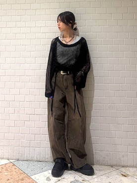 「PAGEBOY（ページボーイ）のアイテム」を使った、きゃぷさん（レディース・157cm）の夏コーディネート