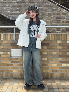 「アイテム（帽子）」を使った、きゃぷさん（レディース・157cm・20代）の秋コーディネート