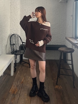 「PAGEBOY（ページボーイ）のアイテム」を使った、きゃぷさん（レディース・157cm）の秋コーディネート