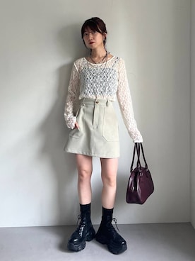 「アイテム（ボストンバッグ）」を使った、きゃぷさん（レディース・157cm・20代）の夏コーディネート
