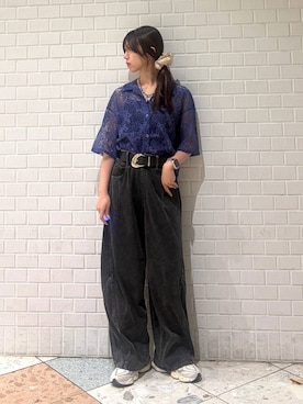 「PAGEBOY（ページボーイ）のアイテム」を使った、きゃぷさん（レディース・157cm）の夏コーディネート