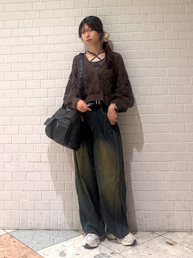 「PBLIM（ページボーイリム）のアイテム」を使った、きゃぷさん（レディース・157cm）の夏コーディネート