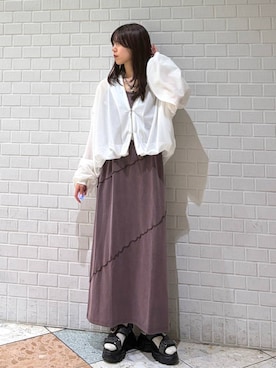 「PAGEBOY（ページボーイ）のアイテム（ジャケット/アウター）」を使った、きゃぷさん（レディース・157cm）の春コーディネート